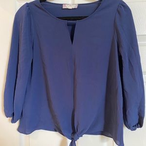 Navy blouse small